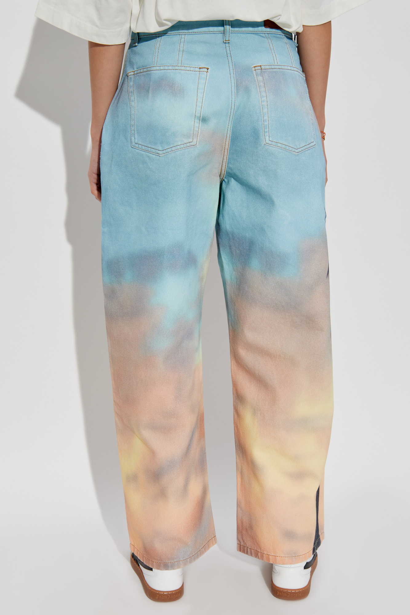 Multicolour Jeans with print Palm Angels - Vitkac AS